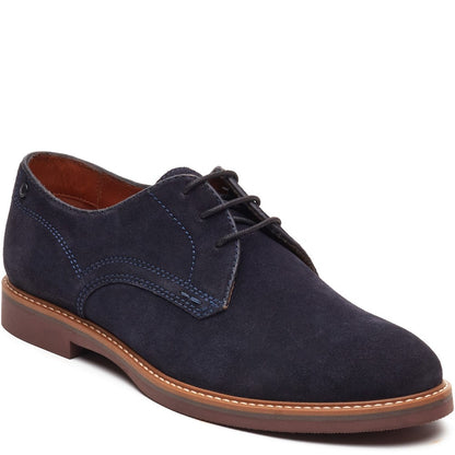 Strand Suede Derby Shoes Navy