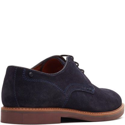 Strand Suede Derby Shoes Navy