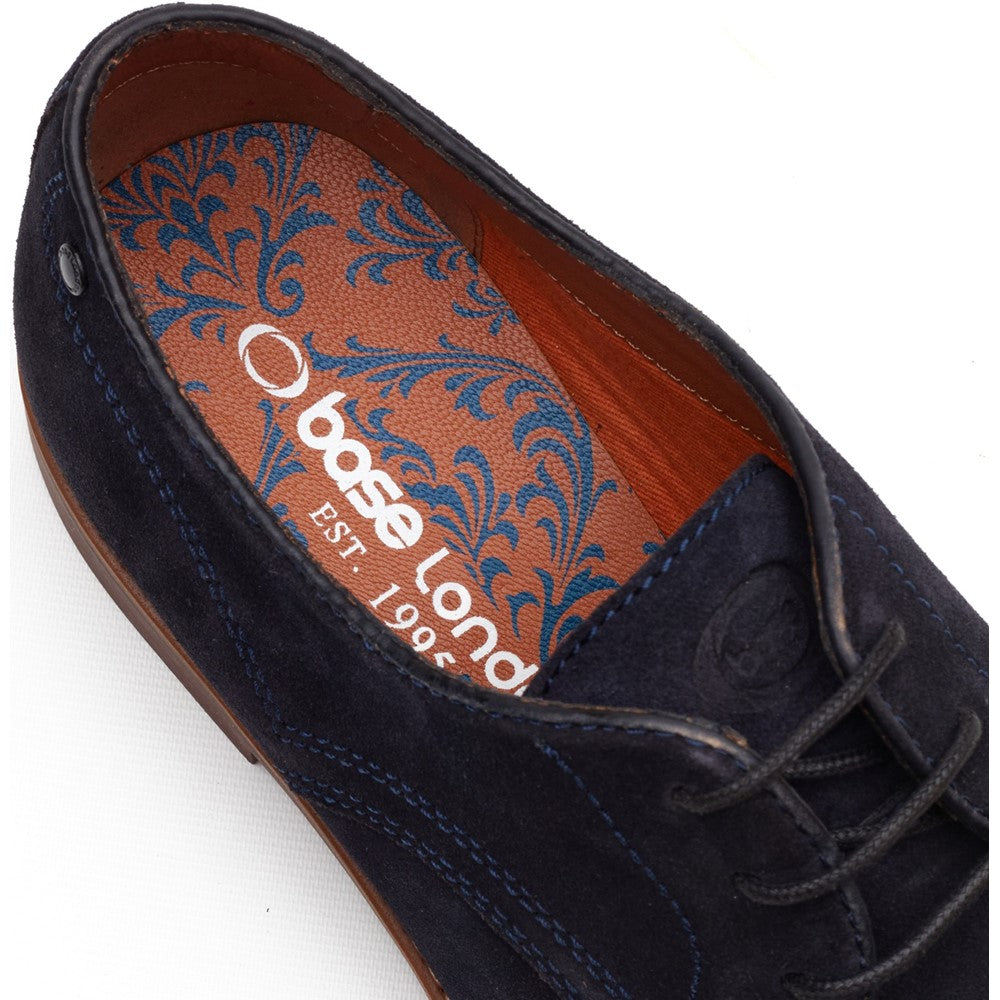Strand Suede Derby Shoes Navy