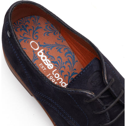 Strand Suede Derby Shoes Navy