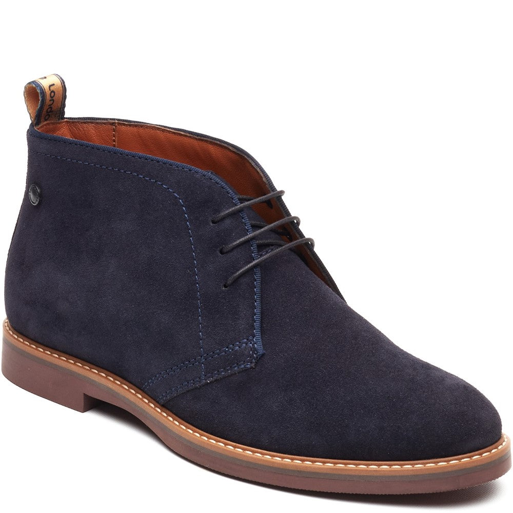 Carlton Suede Chukka Boots Navy