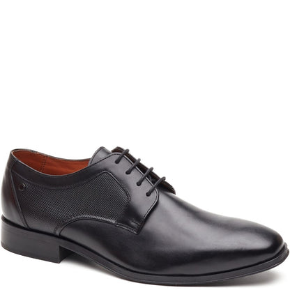Dome Leather Derby Shoes Black