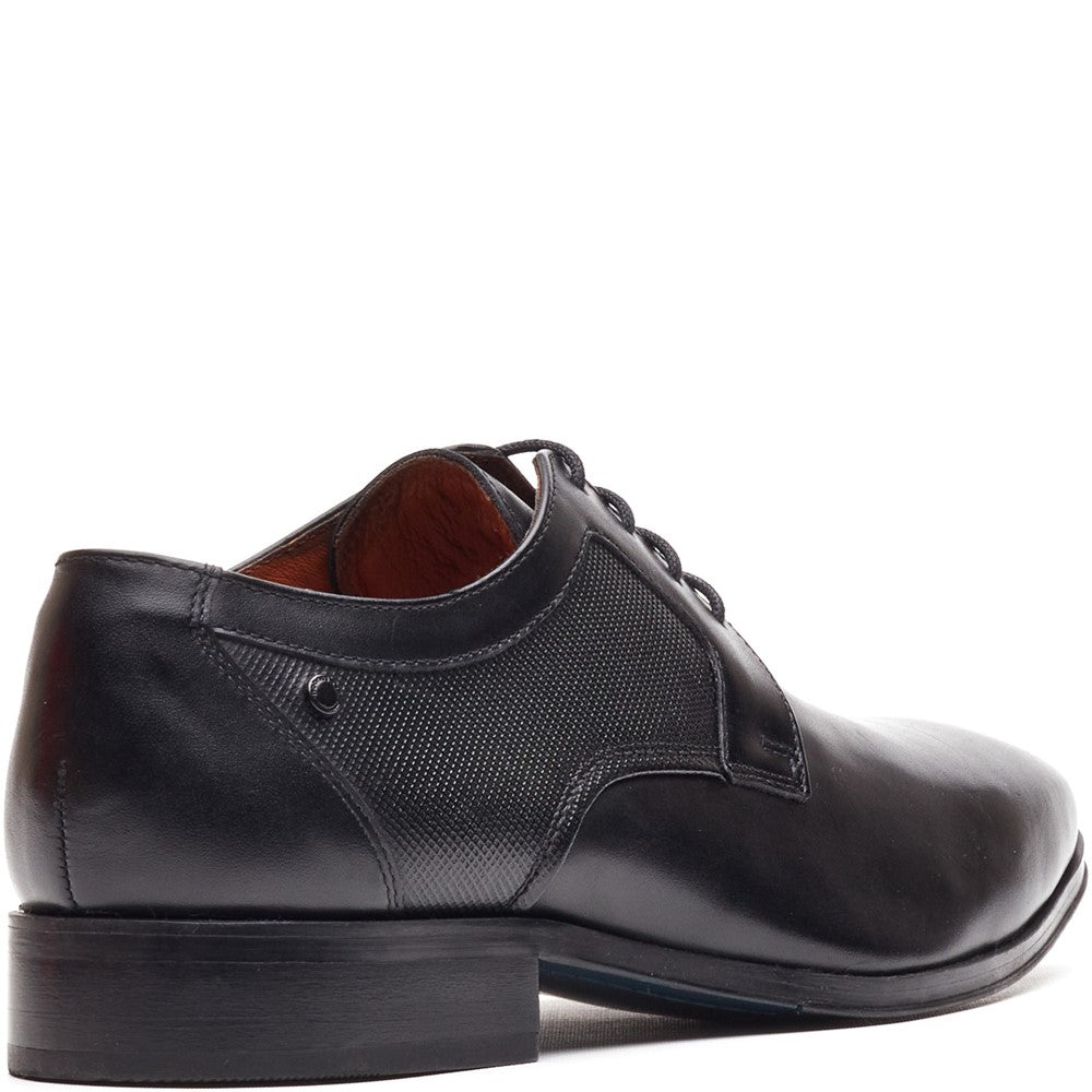 Dome Leather Derby Shoes Black
