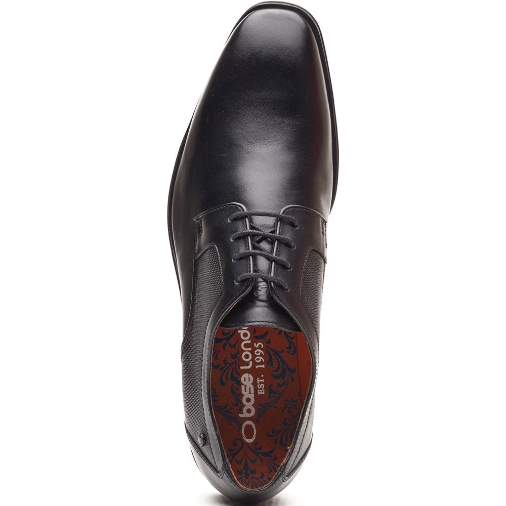 Dome Leather Derby Shoes Black