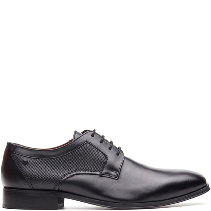 Dome Leather Derby Shoes Black