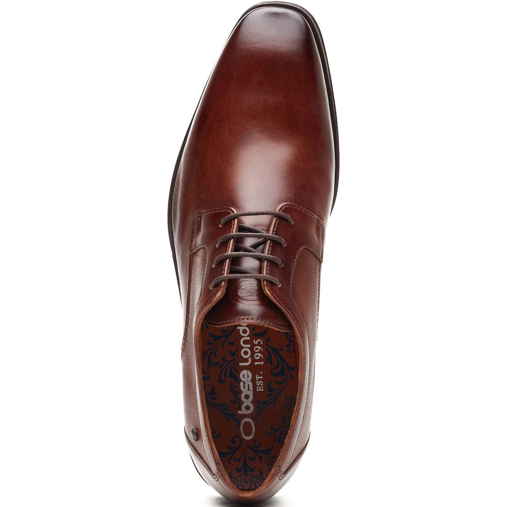 Dome Leather Derby Shoes Dark Tan