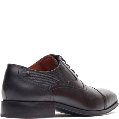 Portico Leather Toe Cap Oxford Shoes Black