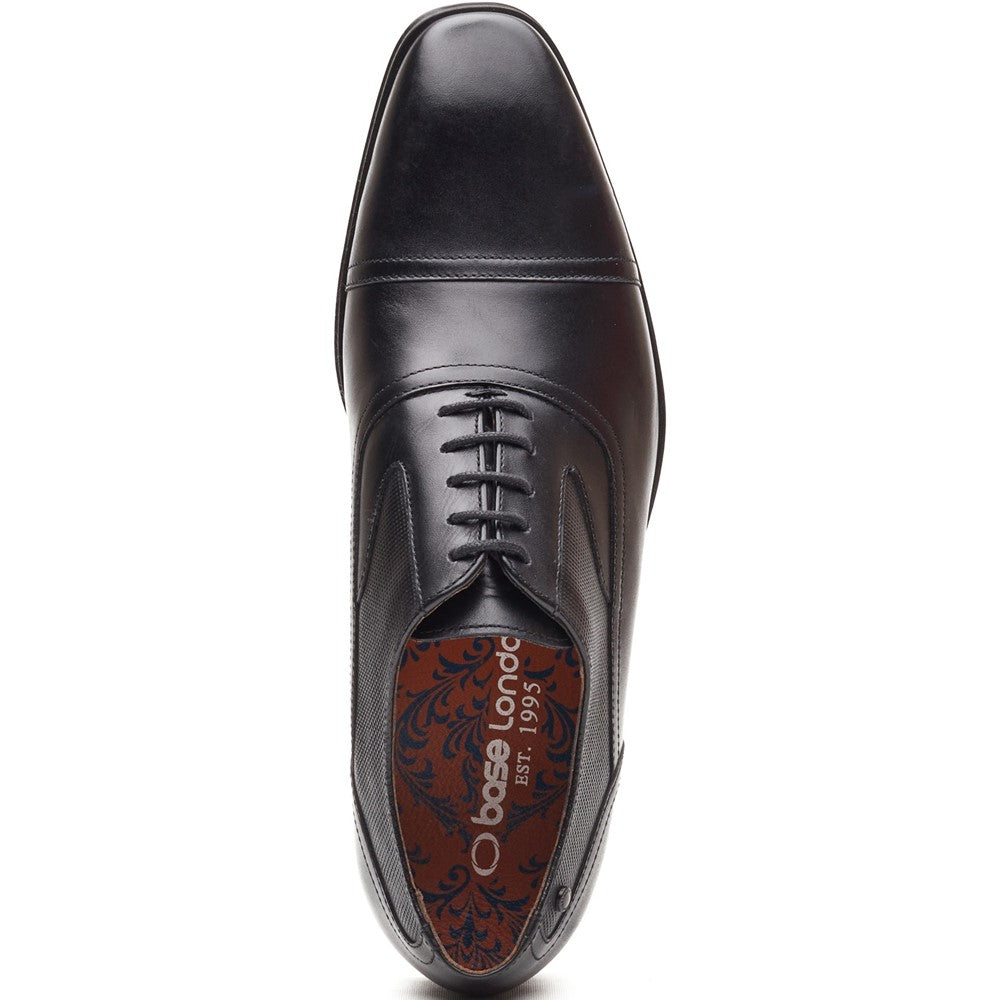 Portico Leather Toe Cap Oxford Shoes Black