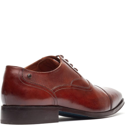 Portico Leather Toe Cap Oxford Shoes Tan