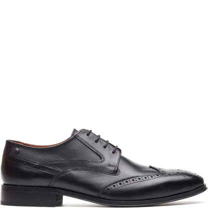 Steeple Leather Brogue Shoes Black