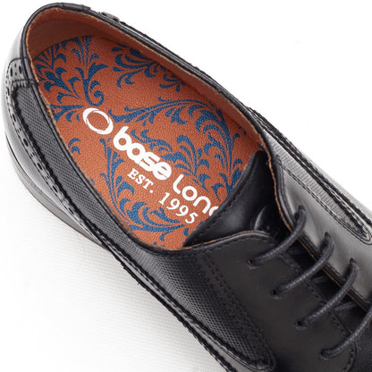 Steeple Leather Brogue Shoes Black