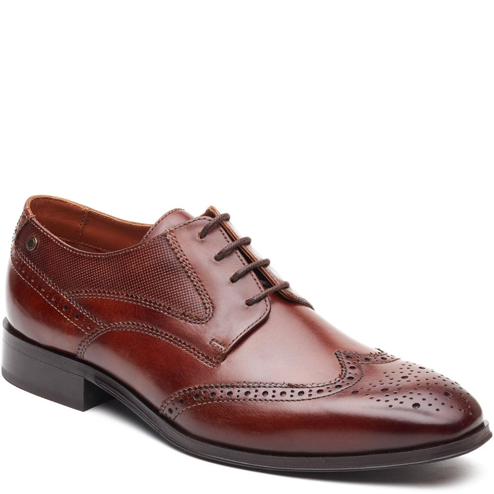 Steeple Leather Brogue Shoes Tan