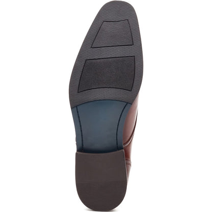 Cleric Leather Double Monk Shoes Tan