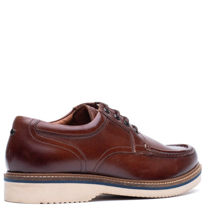 Langdon Leather Apron Toe Shoes Tan
