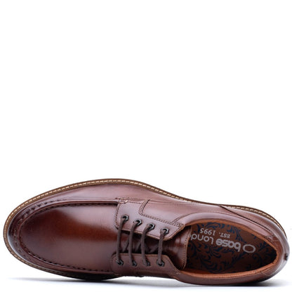 Langdon Leather Apron Toe Shoes Tan