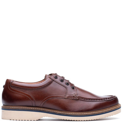 Langdon Leather Apron Toe Shoes Tan