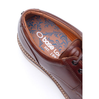 Langdon Leather Apron Toe Shoes Tan