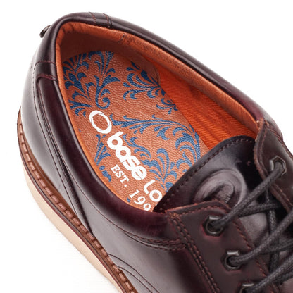 Langdon Leather Apron Toe Shoes Brown