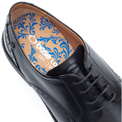 Eton Leather Derby Shoes Black