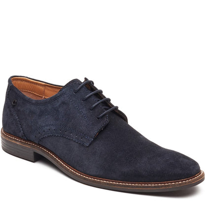 Eton Suede Derby Shoes Navy