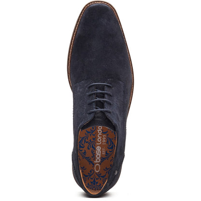 Eton Suede Derby Shoes Navy
