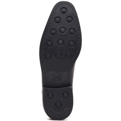 Ascot Leather Oxford Brogue Shoes Black