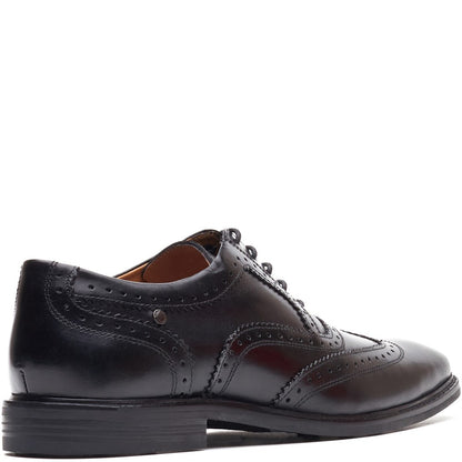 Clarence Leather Brogue Shoes Black