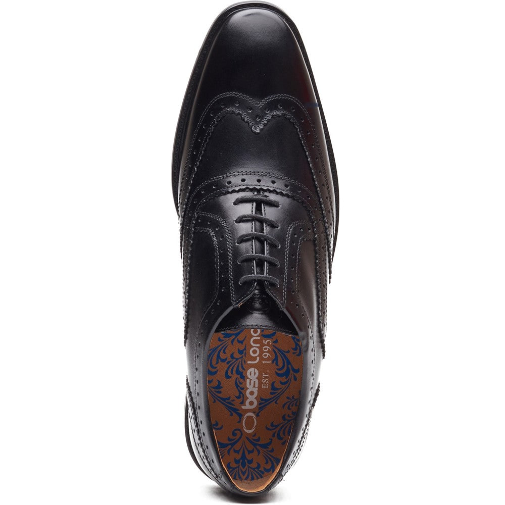 Clarence Leather Brogue Shoes Black