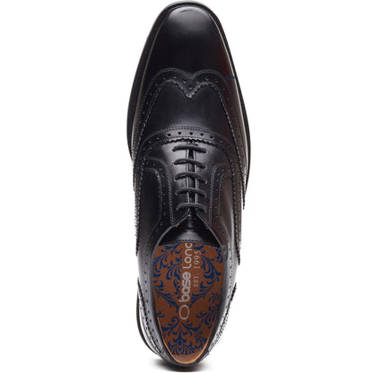 Clarence Leather Brogue Shoes Black