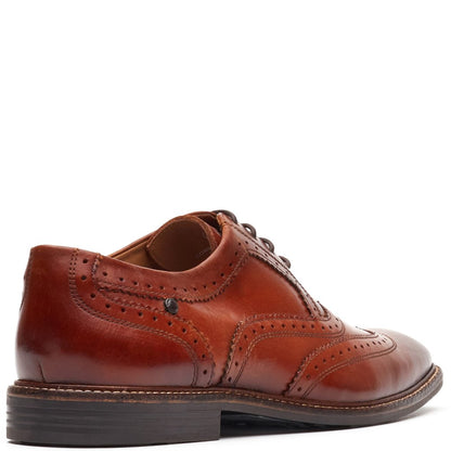 Clarence Leather Brogue Shoes Tan