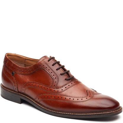 Clarence Leather Brogue Shoes Tan