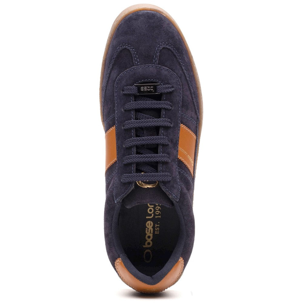 Banksy Suede Trainer Navy