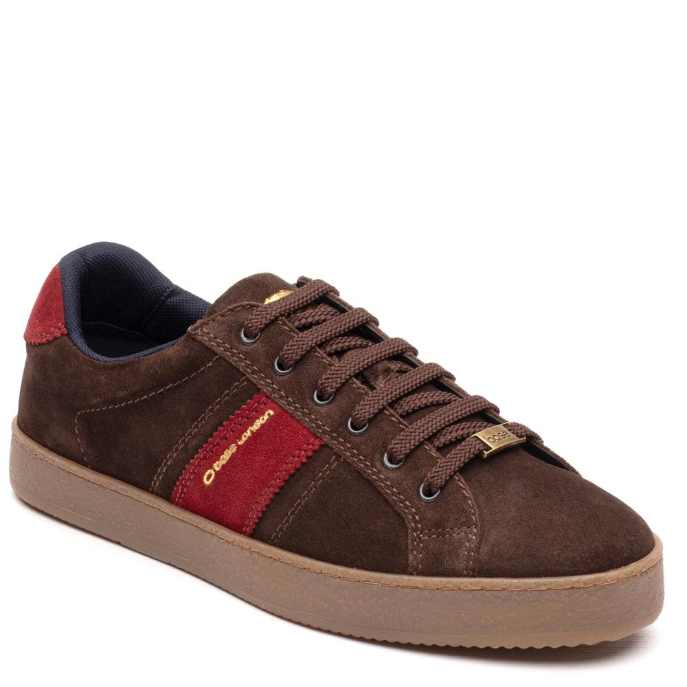 Hopper Suede Trainer Brown