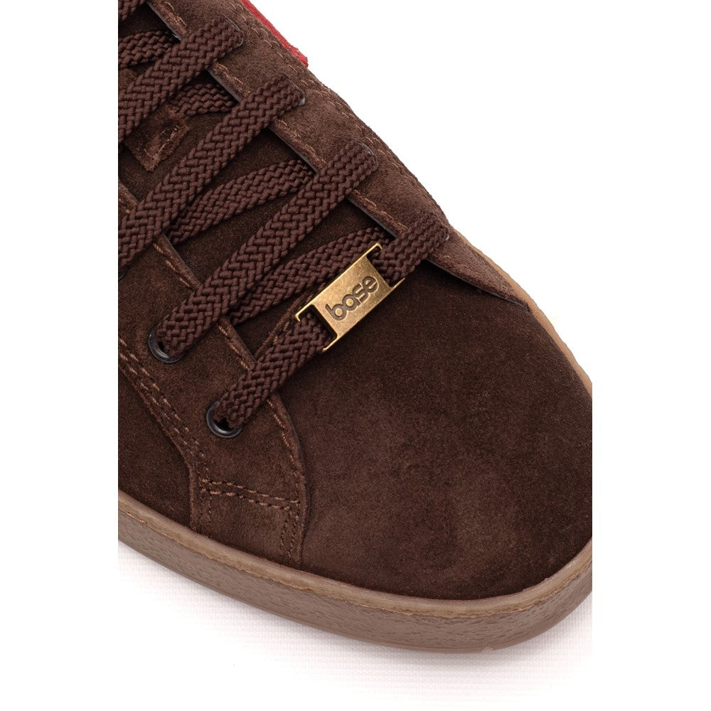 Hopper Suede Trainer Brown