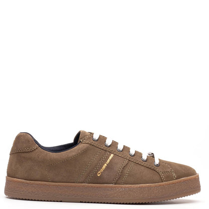 Hopper Suede Trainer Moss