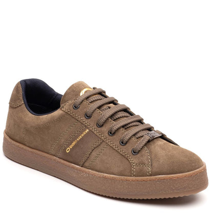 Hopper Suede Trainer Moss