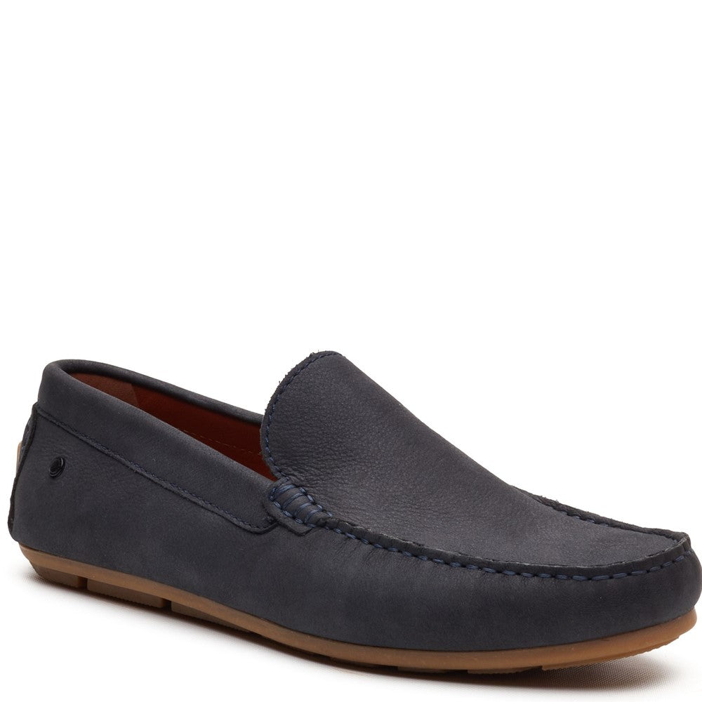 Moss Leather Driver Navy