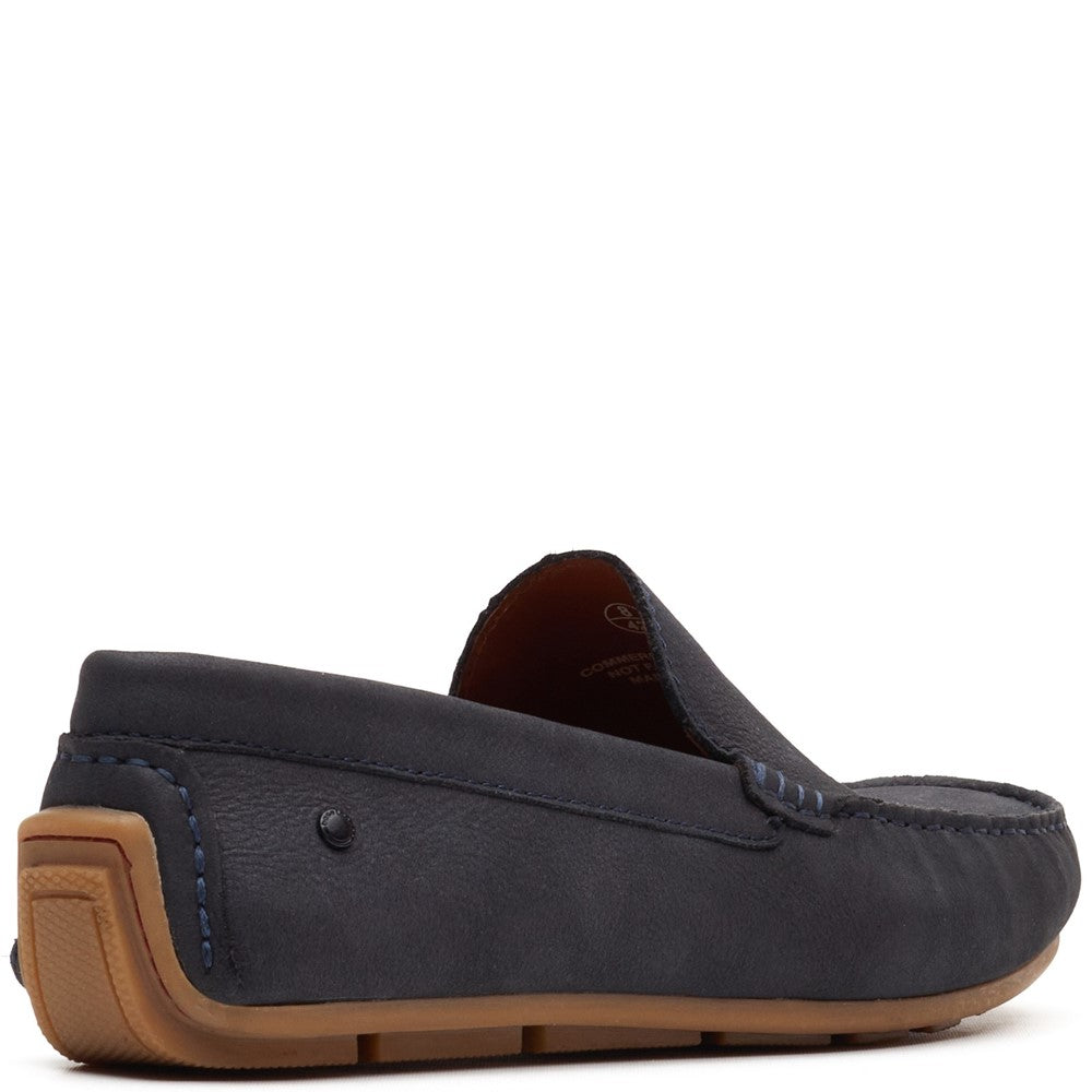 Moss Leather Driver Navy
