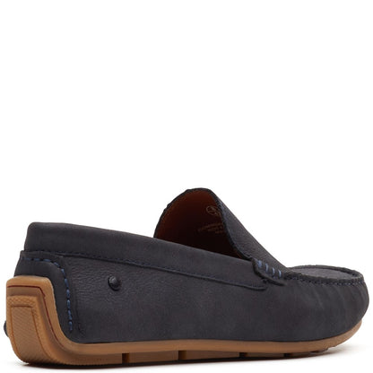 Moss Leather Driver Navy