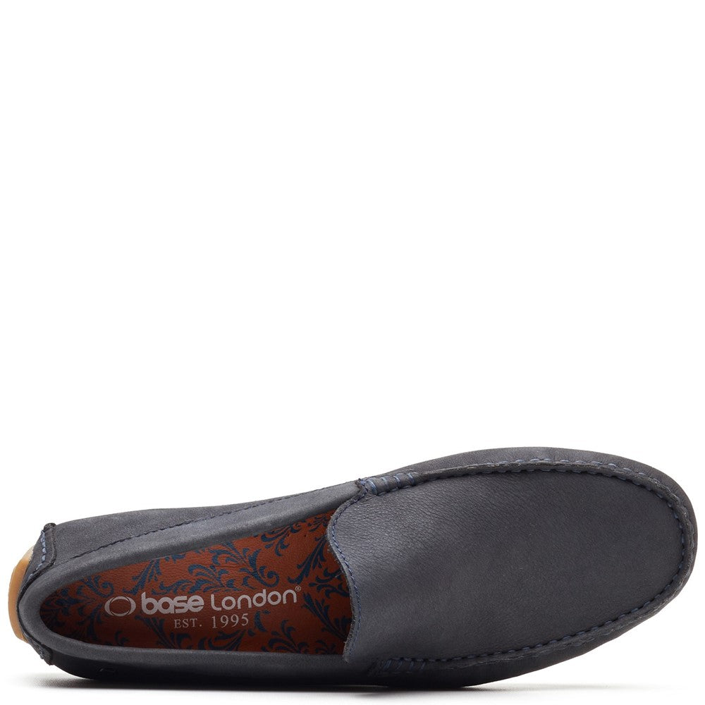 Moss Leather Driver Navy
