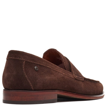Slate Suede Penny Loafer Brown