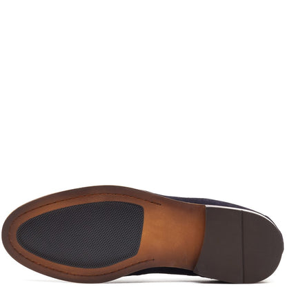 Slate Suede Penny Loafer Navy