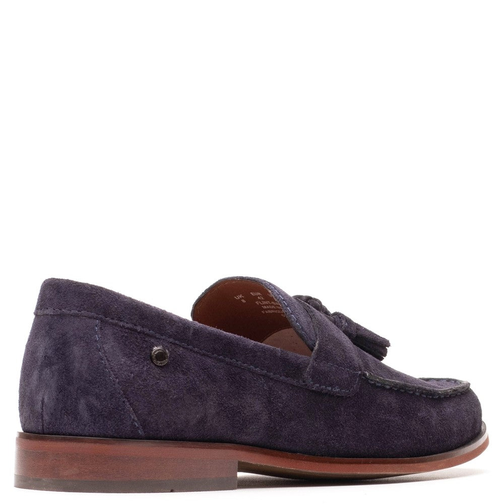 Flint Suede Tassle Loafer Navy