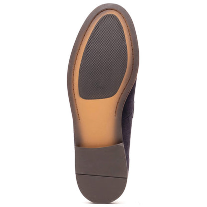 Flint Suede Tassle Loafer Navy