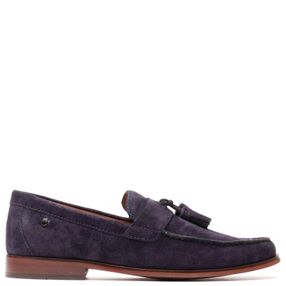 Flint Suede Tassle Loafer Navy