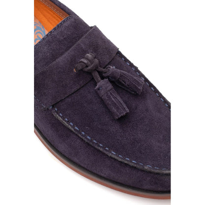 Flint Suede Tassle Loafer Navy