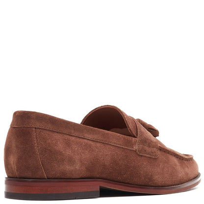 Flint Suede Tassle Loafer Tan