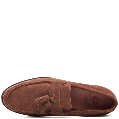 Flint Suede Tassle Loafer Tan