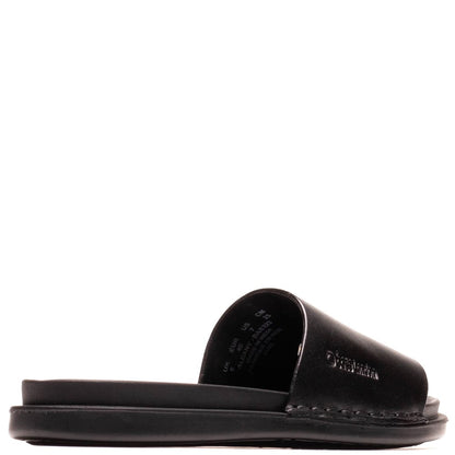 Albany Leather Slide Sandals Black