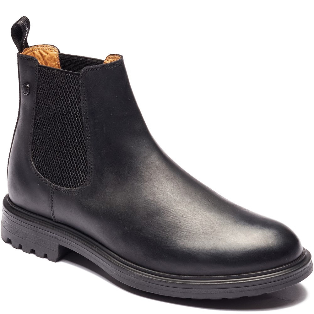 Roebuck Pull Up Chelsea Boots Black